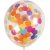 Ballonger med konfetti - gjennomsiktig - 23 cm - 4 stk