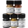 Glasf�rg metall - mixade f�rger - 6 x 30 ml