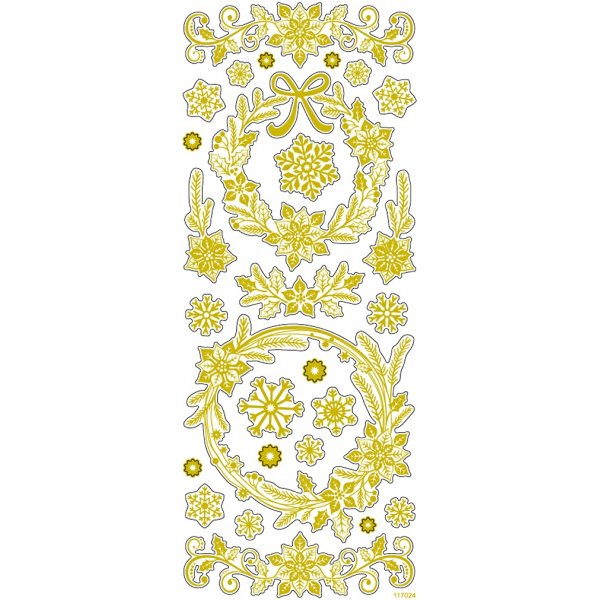 Stickers - guld - julstjärnor Stickers - guld - julstjärnor