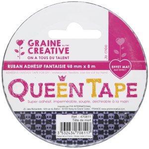 Queen tape självhäftande tygtejp 48 mm x 8 m Queen tape självhäftande tygtejp 48 mm x 8 m