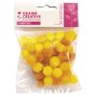 Pomponer 15 mm i gult, 45-pack Pomponer 15 mm i gult, 45-pack
