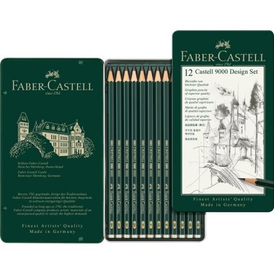 Blyantsett Faber-Castell 9000 Design