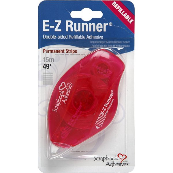 E-Z Runner® - Dispenser - Strips - vit - permanent - 15 m E-Z Runner® - Dispenser - Strips - vit - permanent - 15 m