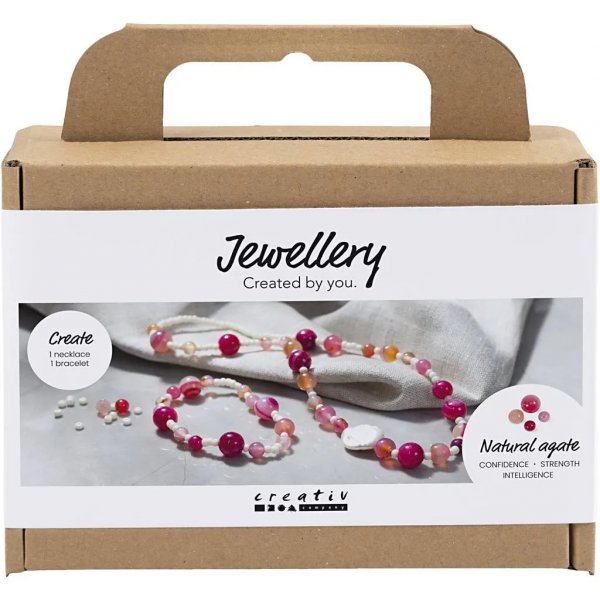 DIY Kit - Beaded smykker - Pink