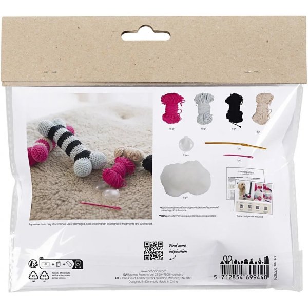 Mini DIY Kit Virkning, Hundben Mini DIY Kit Virkning, Hundben
