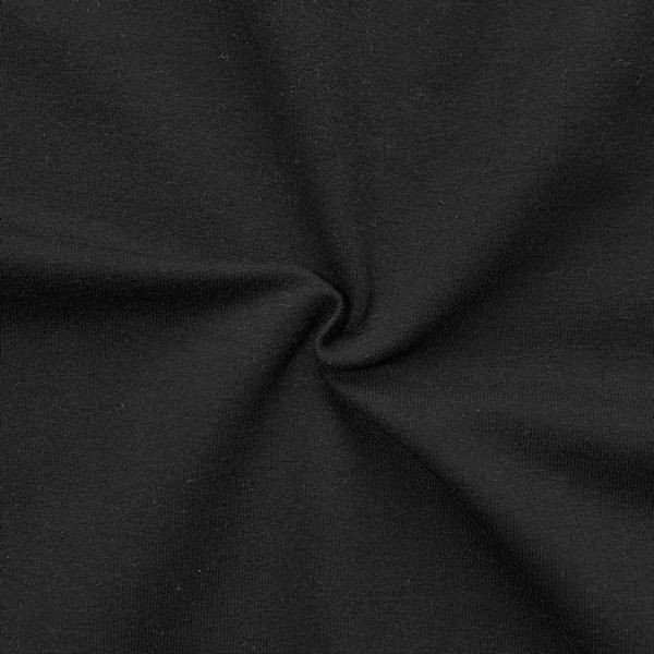 French Terry sweatshirtstof Fashion Basic 2 - 150 cm - Sort - Sweatshirtstoffer, Beklædningsstoffer, Stof