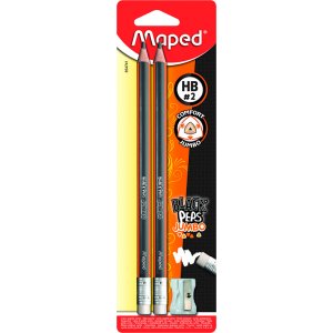 Blyertspenna - Maped - Jumbo radertopp x2 + pennvssare