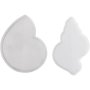 Silikonform Skjell 12 x 8-9 cm 2 stk Silikonform Skjell 12 x 8-9 cm 2 stk