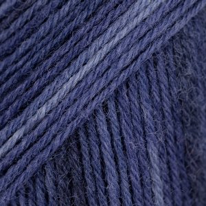 DROPS Fabel Long Print garn 50g - Djupt hav (917)