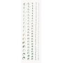 Strassremsor självhäftande vita 8 mm, 5-pack Strassremsor självhäftande vita 8 mm, 5-pack