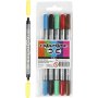 Colortime Dubbeltusch - standardfrger - 6 st