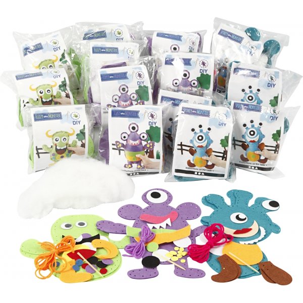 Funny Friends - monster - 3 x 6 st Funny Friends - monster - 3 x 6 st