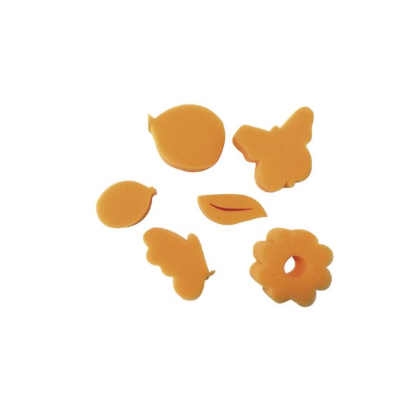 Skumgummisvampar 6-pack, 5 x 5 cm - v�rmotiv