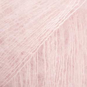 DROPS Kid-Silk Uni Colour garn 25g - Puder rosa (63)