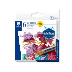 Oljepastellkritor metalliska 6 f�rger - Ask