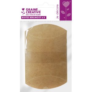 Presentaskar berlingot kraft 7,7 x 12,3 cm - 6 st Presentaskar berlingot kraft 7,7 x 12,3 cm - 6 st