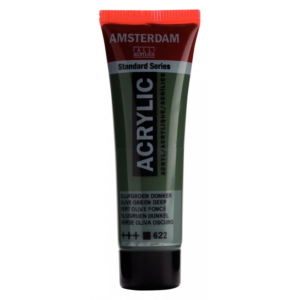 Akrylmaling Amsterdam 20 ml - Olive Green Dp - Akrylfarver, Kunstnerfarver
