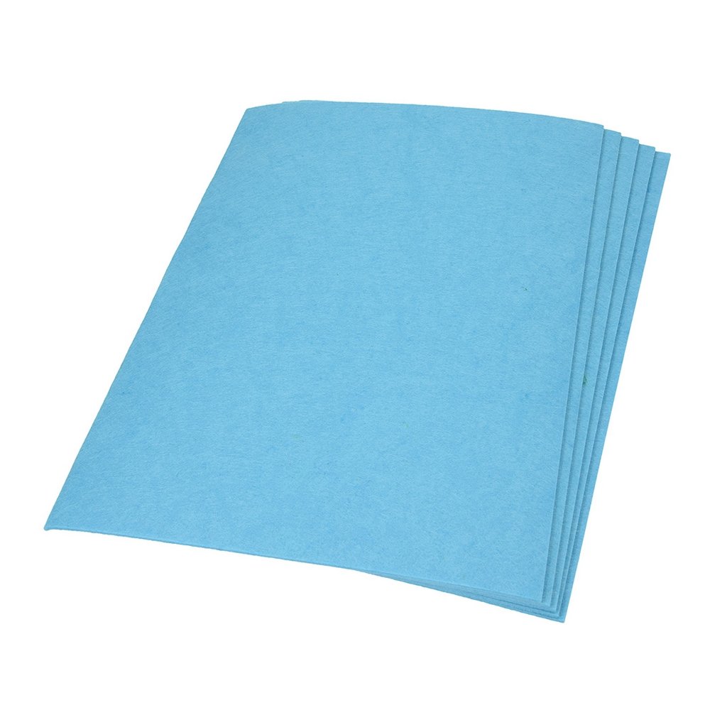 Filtark 30 x 45 cm x 3,0 mm - Lyseblå 550 g/m² 100% polyester - Hobbyfilt, Filt & filtark, Stof