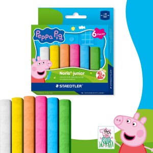 Greta Gris gatukritor assorterade f�rger - 6-pack