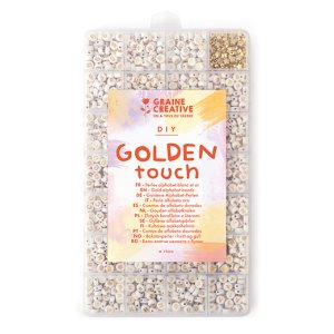Bokstavsp�rlor Golden Touch - 1500 st