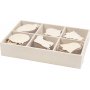 Julpynt av tr - 6 x 15 st