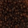 Rocaillepärlor 4 mm Matt Frozen Brun 25 g Rocaillepärlor 4 mm Matt Frozen Brun 25 g