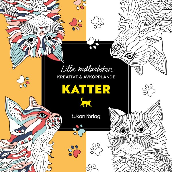 Katter - fargeleggingsbok med kattemønstre Katter - fargeleggingsbok med kattemønstre