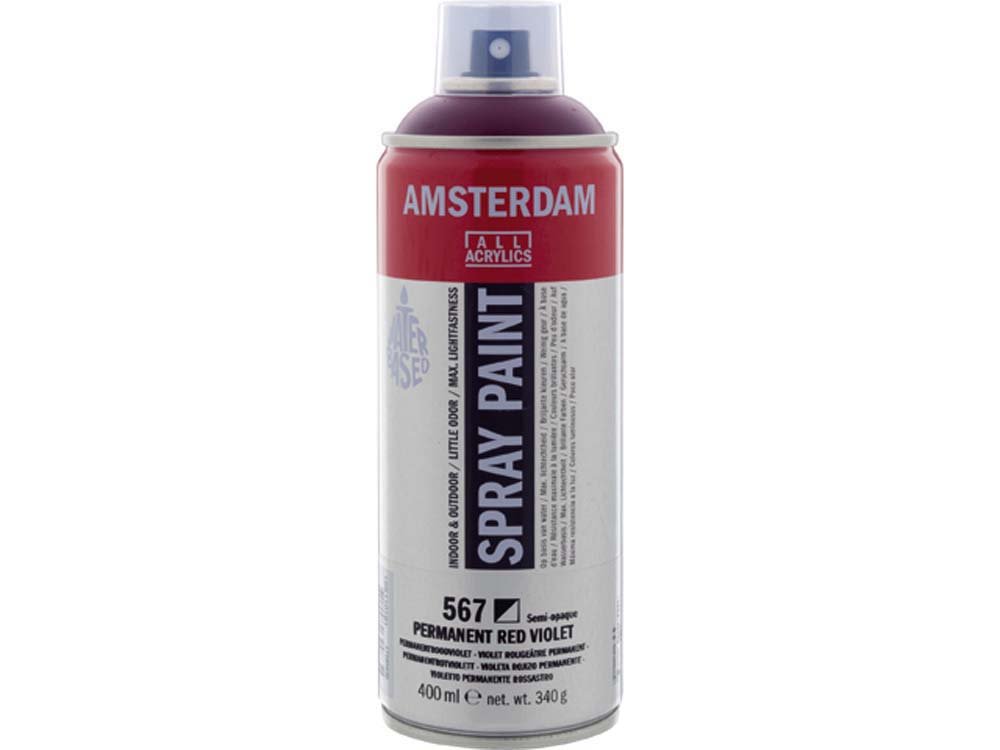Amsterdam Spray 400 ml - Permanent Red Violet - Spraydåser, Spraymaling, Hobbyfarve