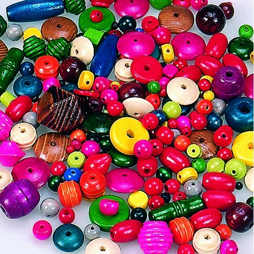 Träpärlor mix Träpärlor mix