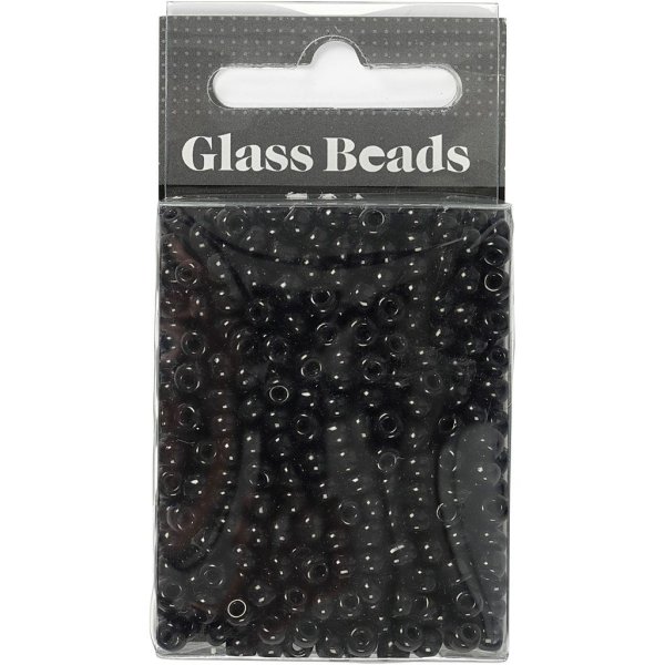 Rocaillepärlor 4 mm Svart 25 g Rocaillepärlor 4 mm Svart 25 g