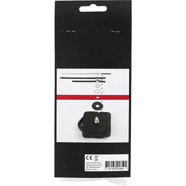 Urverk - 6 mm - svart Urverk - 6 mm - svart