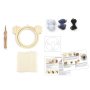 Punch needle-kit med djurhuvudram 15 cm
