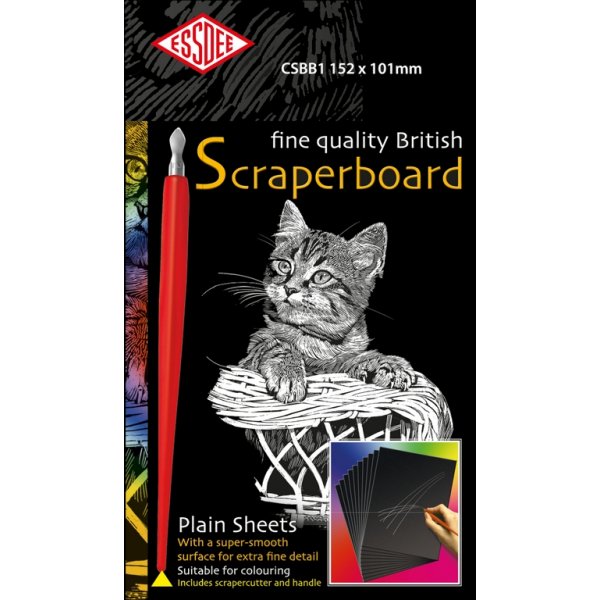 Skrappapper Vit 5-pack