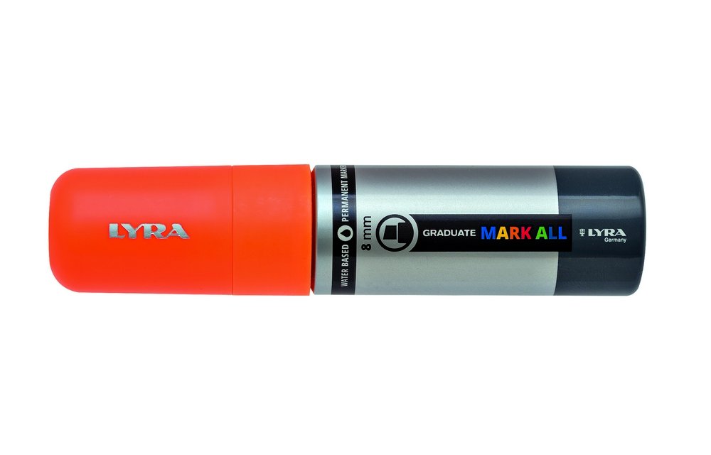 Mark All 8 mm Neon Orange - Lyra Mark All, Markers, Penner, Penner, fargestifter og blekk