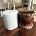 Kundebilde Nappaskinn imitert hvit - 140 cm