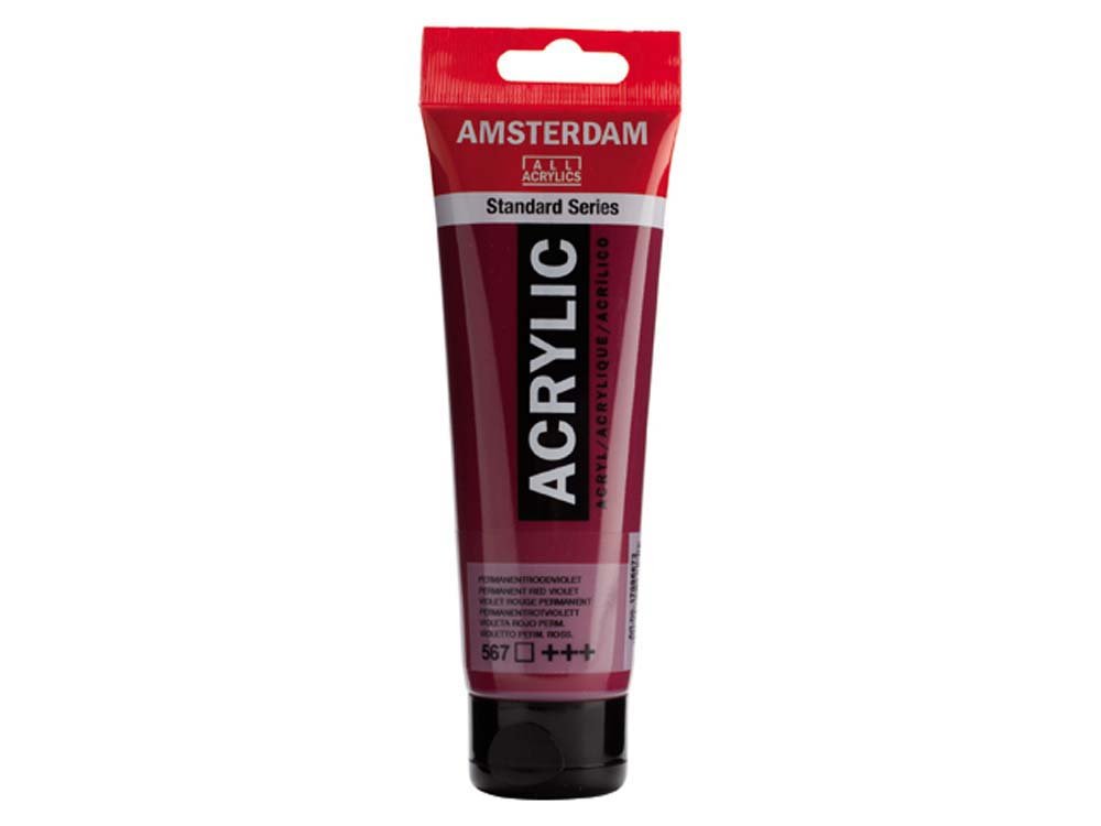 Amsterdam Akrylmaling 120 ml - Permanent Rødviolet - Akrylfarver, Kunstnerfarver