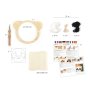 Punch needle-kit panda 15 cm
