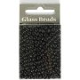 Rocaillepärlor matta frozen 4 mm Svart 25 g Rocaillepärlor matta frozen 4 mm Svart 25 g