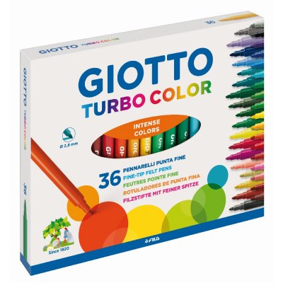 Tusjpenner Giotto Turbo - 36-pakning