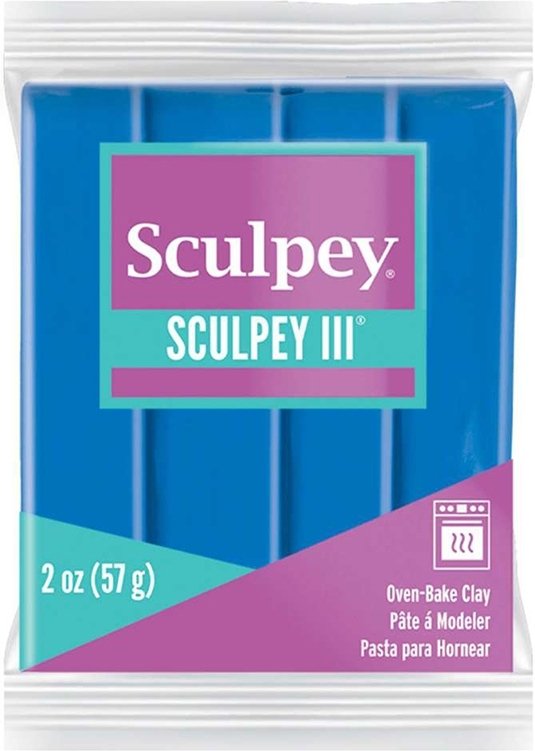 Clay Sculpey III 57g - Blå 063 - Ovnhærdende ler, Modellere, Hobbyartikler til børn, Hobbymateriale, Håndværk