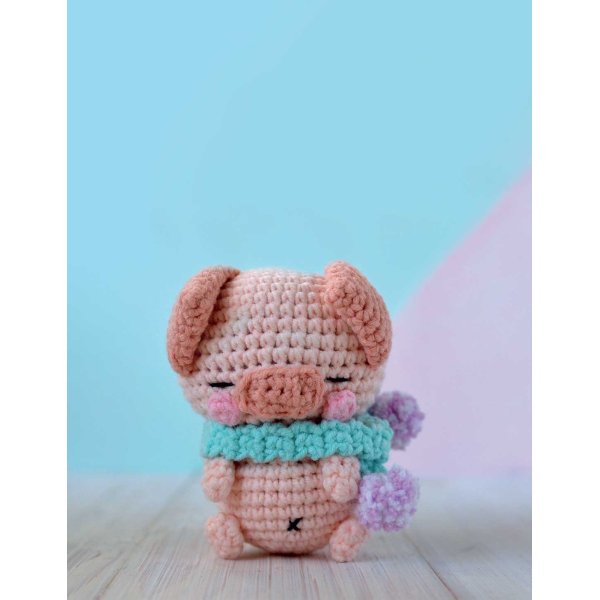 Mini amigurumi-gris, 10 cm Mini amigurumi-gris, 10 cm
