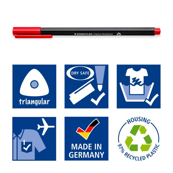 Triplus fineliner assorterede farver - 40 stk. Triplus fineliner assorterede farver - 40 stk.