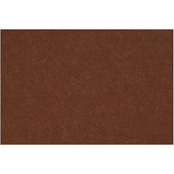 Hobbyfilt - brun - 42 x 60 cm Hobbyfilt - brun - 42 x 60 cm
