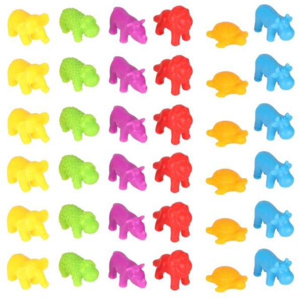 R�kneset Safari med djurfigurer 36 delar - Montessori
