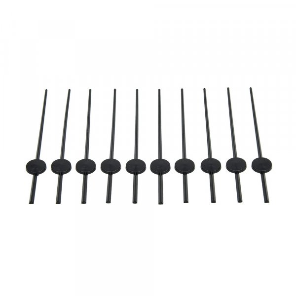 Visare 60 mm - svart 10-pack plast