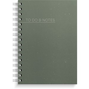 To do & notes A5 gr�n spiralbunden