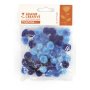 Pomponer i blå nyanser, 15 mm, 45-pack Pomponer i blå nyanser, 15 mm, 45-pack