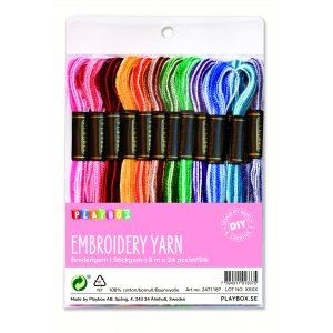 Broderigarn / moulinegarn - melerade 2 st