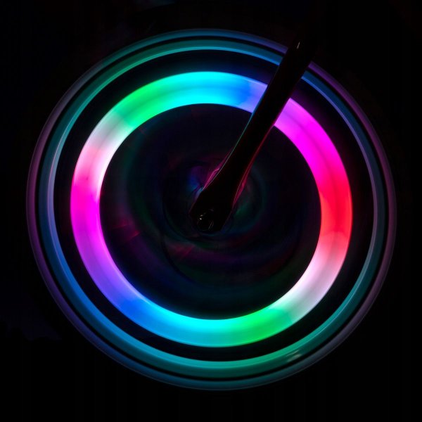 LED ekersbelysning cykel RGB 1 st - batteridriven LED ekersbelysning cykel RGB 1 st - batteridriven