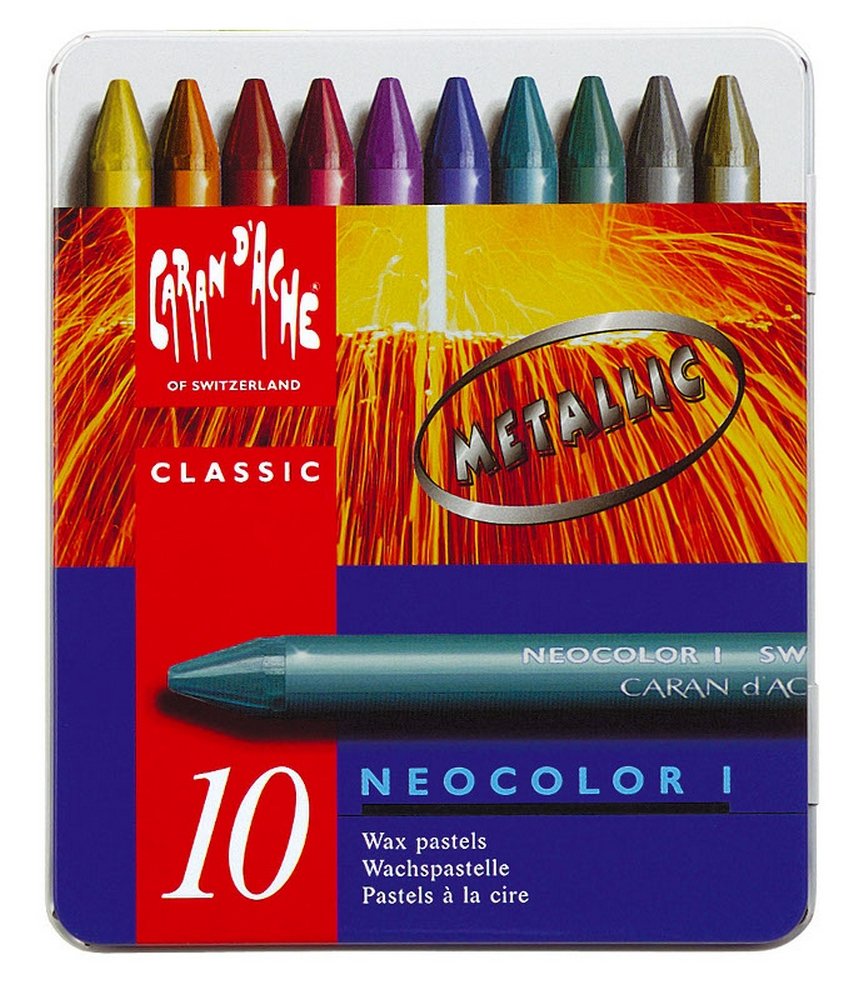 Vokskridt Caran d Ache NeoColor I - metallisk (sort) - Vokskridt, Kridt, Penne, kridt & tusch